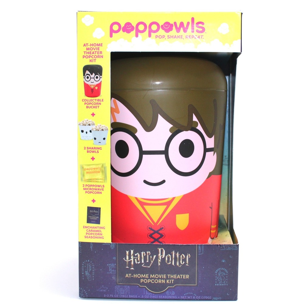 Harry Potter Poppwls Movie Night Popcorn Kit Collectible Bucket &‎ Bowls